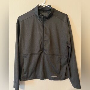 Patagonia Gray Performance Jacket with Half-Zip Design